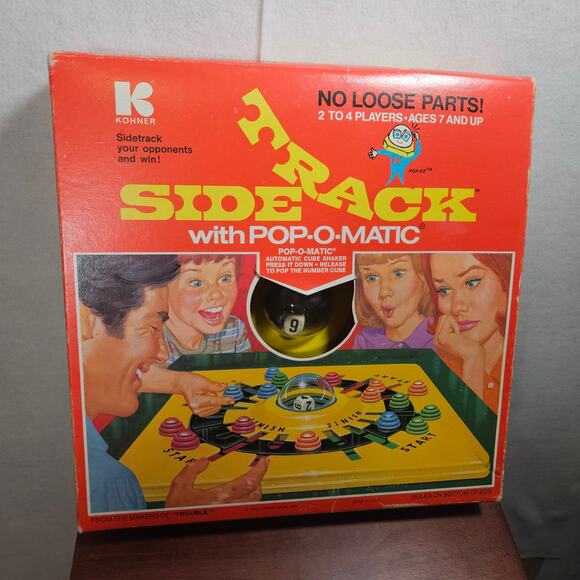 VTG Side Track with Pop-O-Matic Kohner No. 306 Board game 1974 Complete with Box - Picture 1 of 3